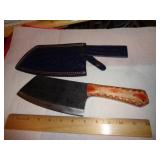 HEAVY CHOPPING KNIFE W SHEATH