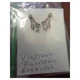 RHINESTONE VINTAGE EARRINGS