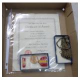 MEDAL WITH LETTER
