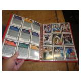 BASEBALL CARDS IN BINDER