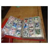 BASEBALL CARDS IN BINDER