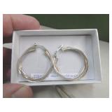 STERLING SILVER HOOP EARRINGS