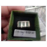 STERLING SILVER - RING SZ 10