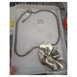 MONBIJOU PEWTER NECKLACE