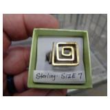STERLING SILVER - RING SZ 7