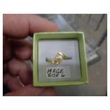 14KT GOLD PLATED SZ 6 RING