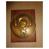 PERKY DR. PEPPER PLAQUE / RESIN CAST
