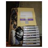 SUPER NINTENDO SYSTEM WITH 8 GAMES & CONTROLLERS