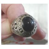 STERLING SILVER ARMY RING SZ 11