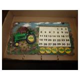 JOHN DEERE - HEAVY RESIN CAST CALENDAR KEY HOOK
