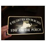 PLASTIC LIC PLATE - PORCH