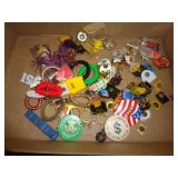KEYCHAINS, BUTTONS & PINS