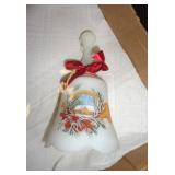 FENTON 1989 HANDPAINTED & SIGNED BELL