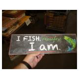 6" X 20" METAL SIGN - FISH