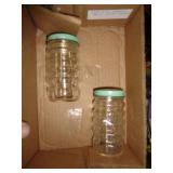 FIRE KING RIBBED S&P SHAKERS