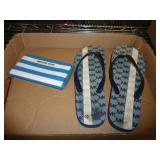 MICHAEL KORS WALLET & SZ 11 FLIP FLOPS