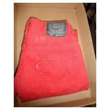 LEVIS 511 SLIM RED JEANS SZ 14 REG OR 27X27