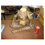 CARVED WOOD TRIBAL FIGURE