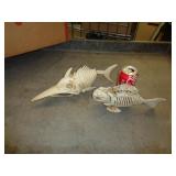 HALLOWEEN DECOR SKELETON FISH