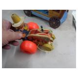 FISHER PRICE PULL TOY -FARMER ON TRACTOR