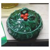 LEFTON HOLLY CANDY DISH