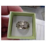 STERLING SILVER RING SZ 8