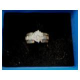 STERLING SILVER RING CZ SZ 8