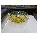 AMBER GLASS BOWL