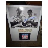 JOE DIMAGGIO & TED WILLIAMS 5"X7" W COA