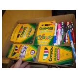 CRAYOLA COLORED PENCILS & MARKERS