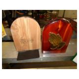 WOOD BOOKENDS