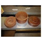 WOOD ASIAN THEMED COASTERS