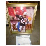 TOM BRADY 8"X10" W COA