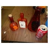 ORANGE GLASS HALLOWEEN DECOR