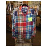 AMERICAN EAGLE FLANNEL SHIRT SZ XLG / BRK