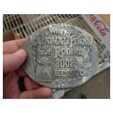 2002 RODEO BELT BUCKLE