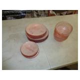 PINK DEPRESSION DISHES / UT