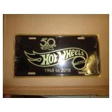 METAL 50TH ANNIV. HOT WHEELS LIC. PLATE