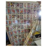 2 - UNCUT HOCKEY CARDS POSTERS W COA