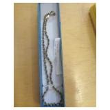 STERLING SILVER 14" ROPE SWIRL NECKLACE