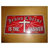 METAL LIC. PLATE - JESUS