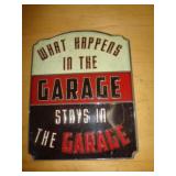 10X12 METAL SIGN - GARAGE