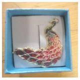 PEACOCK BROOCH