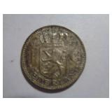 1957 1 GULDEN .720 SILVER