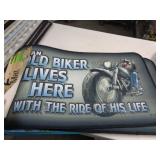 17X30 DOOR MAT  BIKER