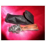 SPRING OPEN LOCKBACK KNIFE WITH LIGHT