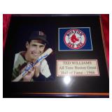 TED WILLIAMS SIGNED 5X7 W COA