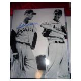 TED WILLIAMS & STAN MUSIAL SIGNED 8X10 W COA