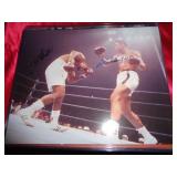 MUHAMMAD ALI & JOE FRAZIER SIGNED 8X10 W COA