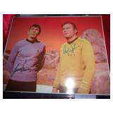 WILLIAM SHATNER & LEONARD NIMOY SIGNED 8X10 W COA